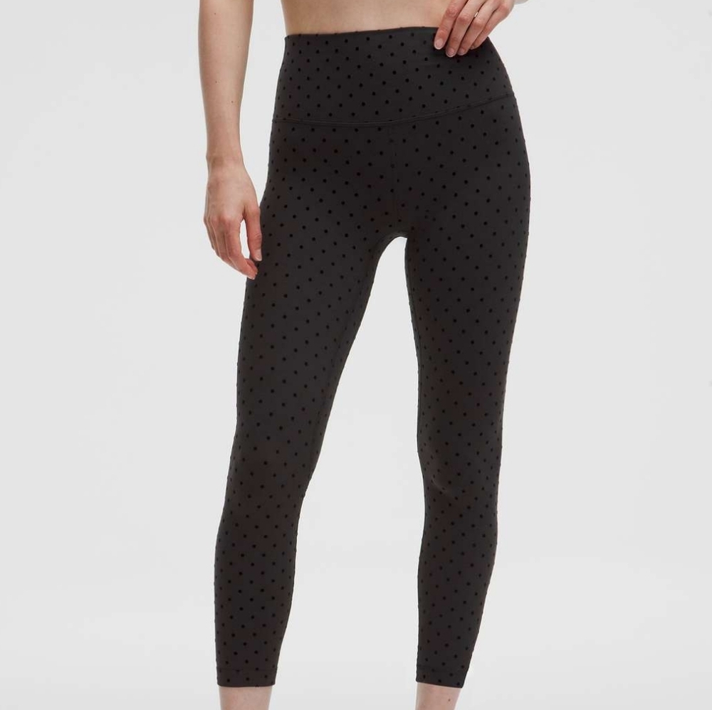 NWOT Lululemon POLKA FLOCK Align Leggings Size 8 Polka Dot 25" Inseam